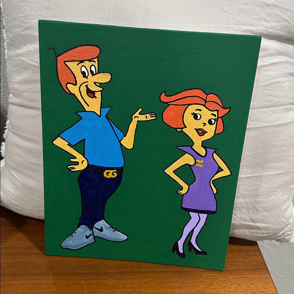 Cartoon Jetsons Art on Canvas